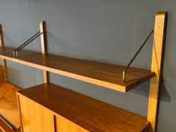 Pamono Vintage Wall System in Teak attributed to Poul Cadovius for Cado><noscript><img width=