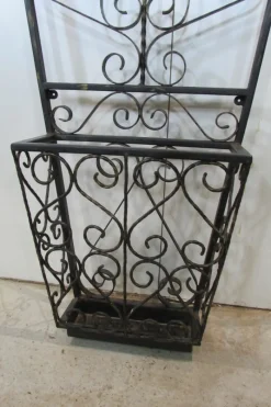 Sale Pamono Vintage Wall-Mounted Wrought Iron Coat Rack, 1950s