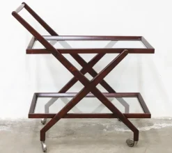Discount Pamono Vintage Walnut Bar Cart, 1950s