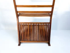 Pamono Vintage Walnut Bookshelf and Magazine Rack, 1960s><noscript><img width=