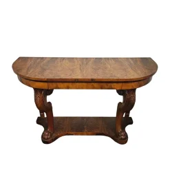 Pamono Vintage Walnut Console Table, 1930s><noscript><img width=