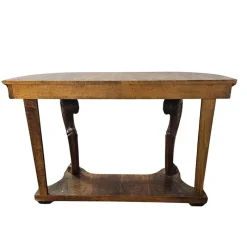 Pamono Vintage Walnut Console Table, 1930s><noscript><img width=