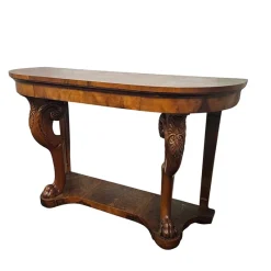 Pamono Vintage Walnut Console Table, 1930s><noscript><img width=