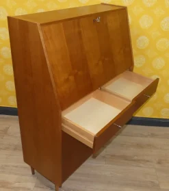 Pamono Vintage Walnut Secretaire, 1960s><noscript><img width=