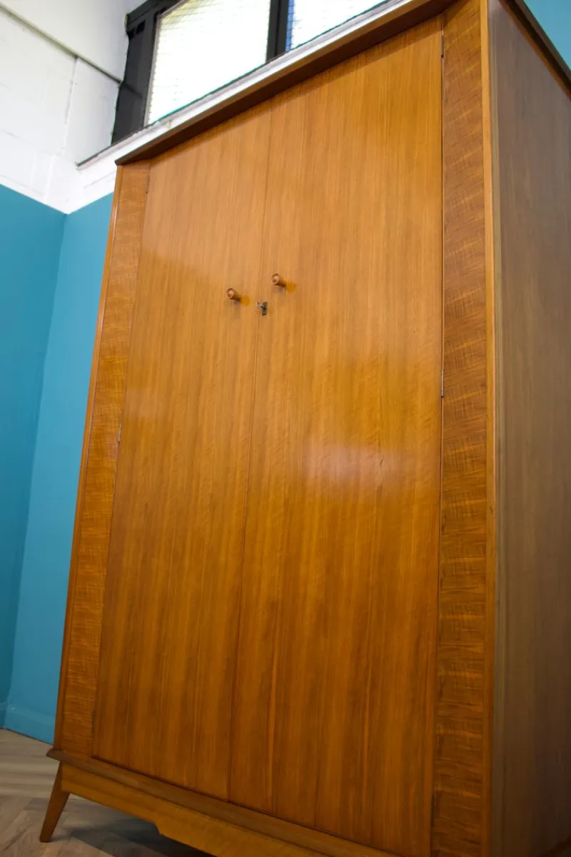 Pamono Vintage Walnut Wardrobe by Alfred Cox for Heals, 1950s> Cabinets & Wardrobes