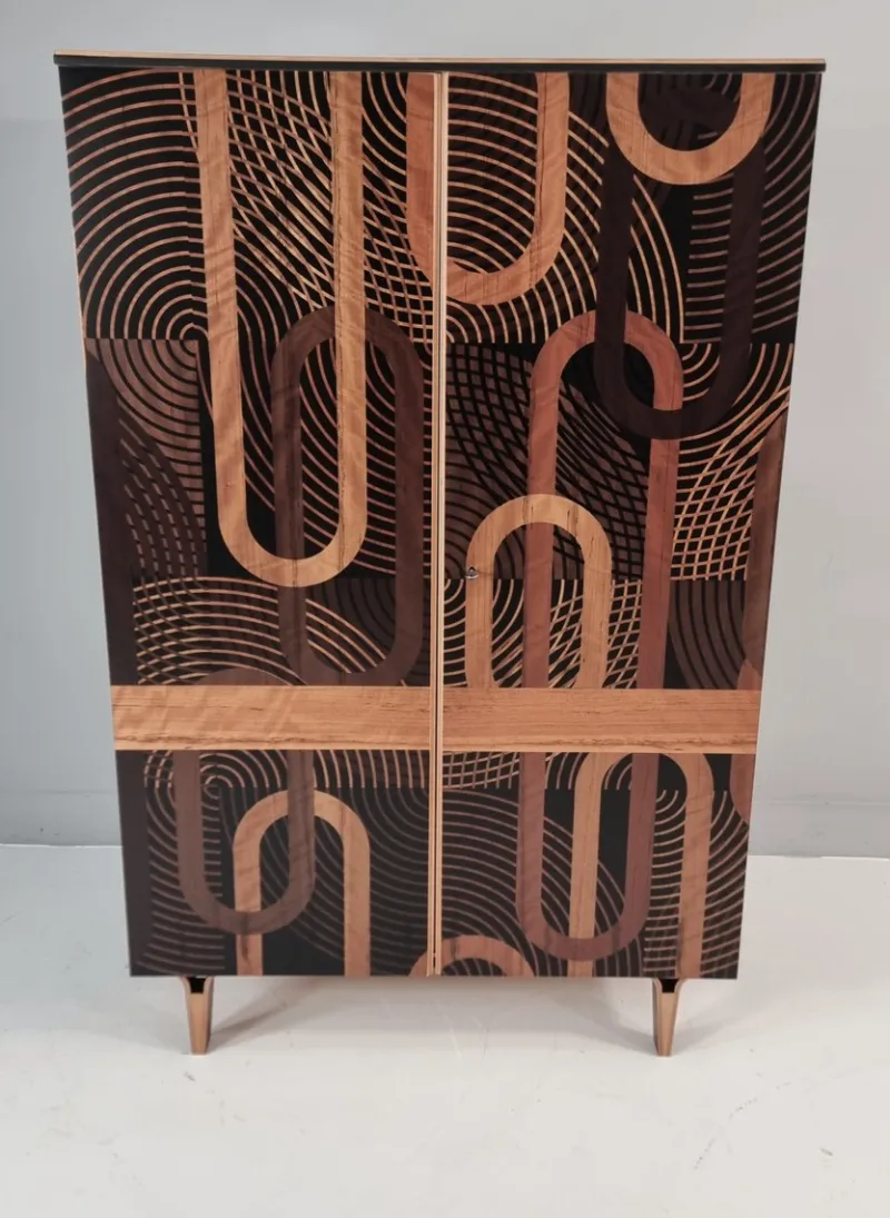New Pamono Vintage Wardrobe in Beech, 1970s