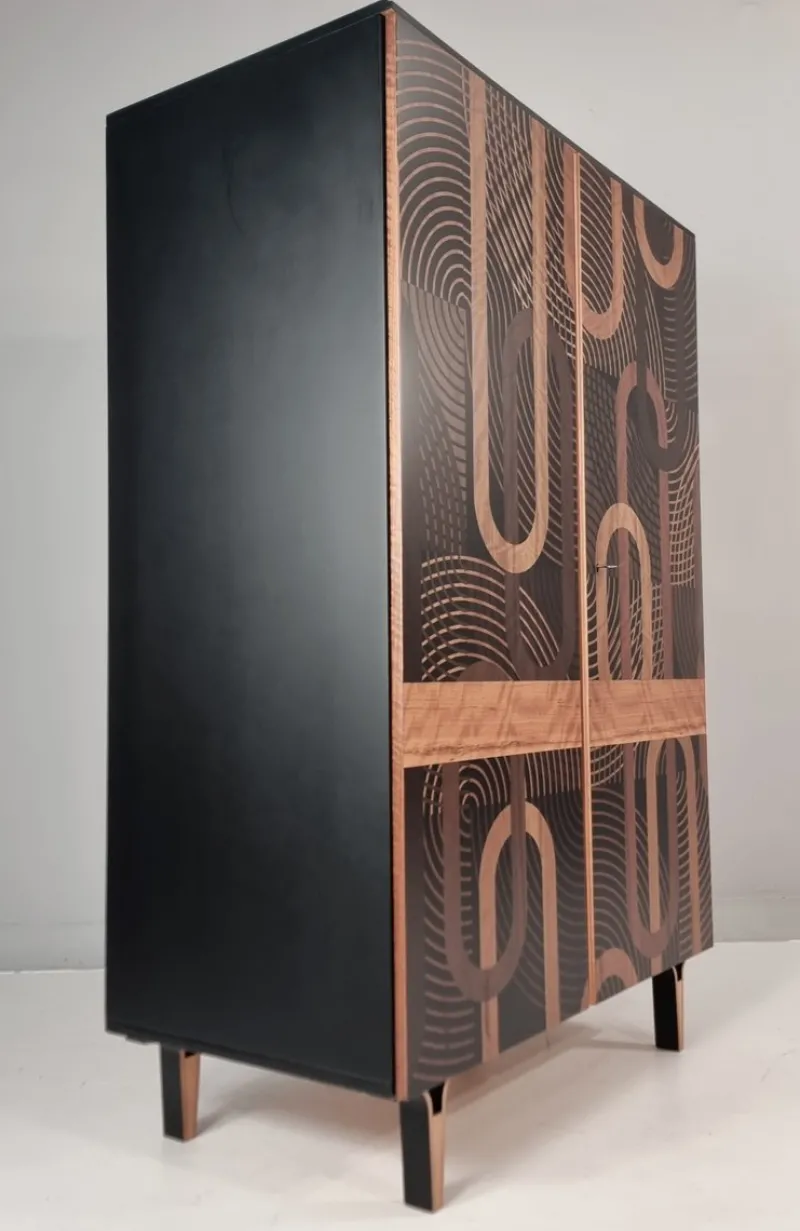 New Pamono Vintage Wardrobe in Beech, 1970s