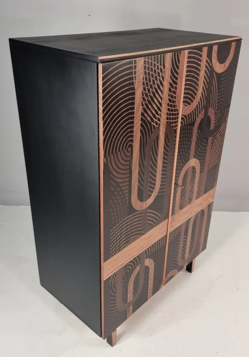New Pamono Vintage Wardrobe in Beech, 1970s