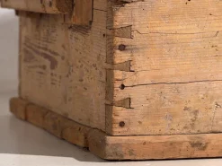 New Pamono Vintage Washed Wood Trunk, 1920