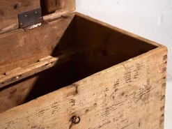 New Pamono Vintage Washed Wood Trunk, 1920