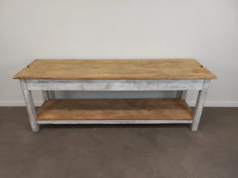 Pamono Vintage Weathered Worktable, 1950s> Worktables & Workbenches