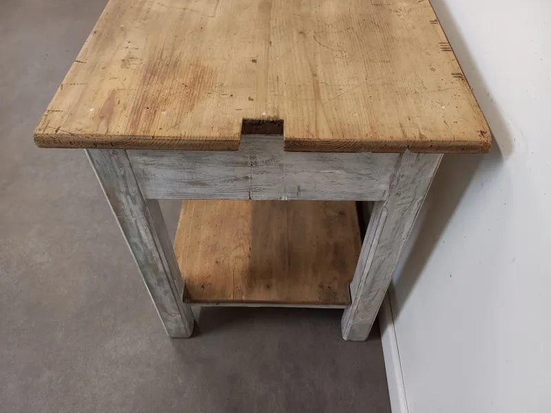 Pamono Vintage Weathered Worktable, 1950s> Worktables & Workbenches