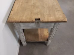 Pamono Vintage Weathered Worktable, 1950s><noscript><img width=
