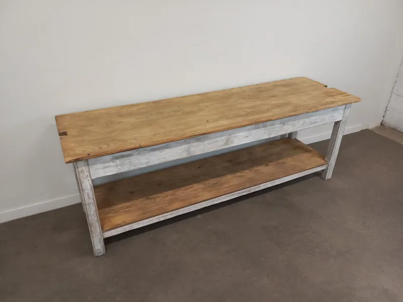 Pamono Vintage Weathered Worktable, 1950s> Worktables & Workbenches