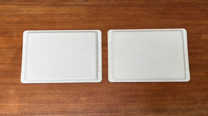 Best Pamono Vintage West German Fiberglass Plastic Trays from Presswerk Köngen, Set of 2