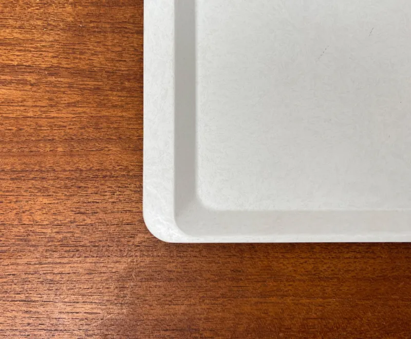 Best Pamono Vintage West German Fiberglass Plastic Trays from Presswerk Köngen, Set of 2