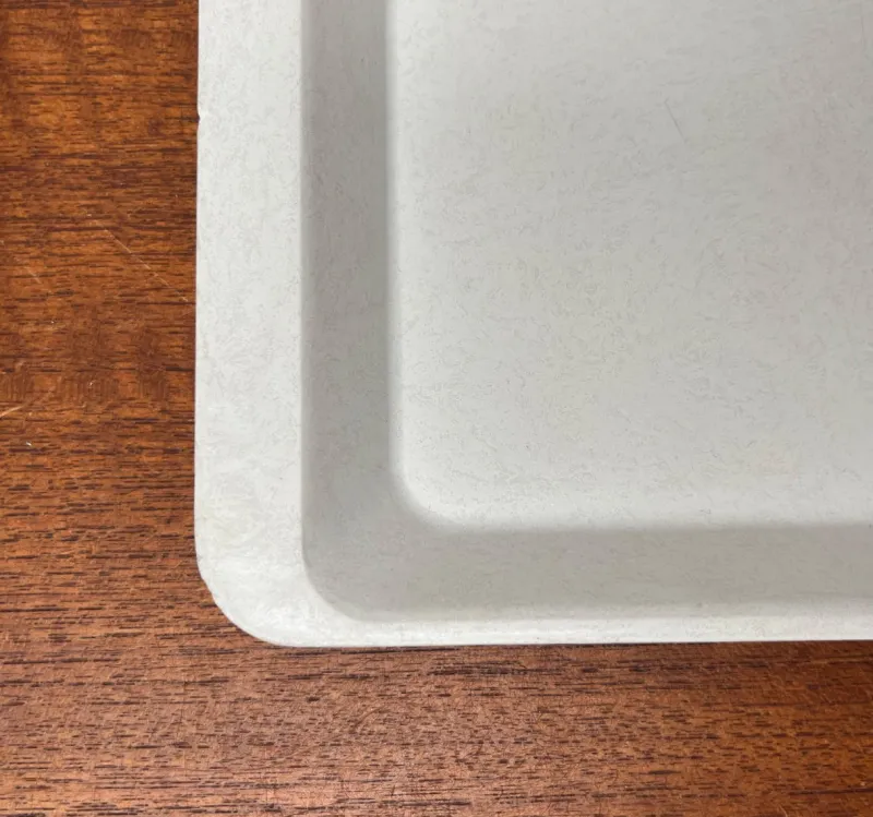 Best Pamono Vintage West German Fiberglass Plastic Trays from Presswerk Köngen, Set of 2