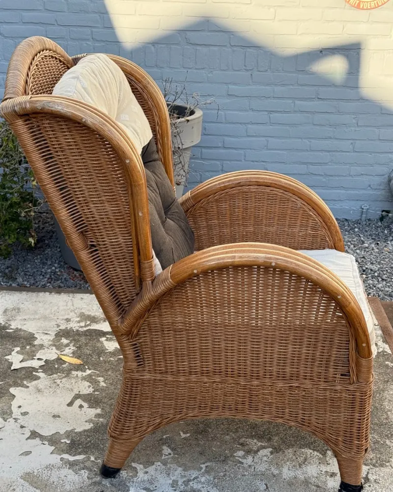 Online Pamono Vintage Wicker Armchair, 1980s