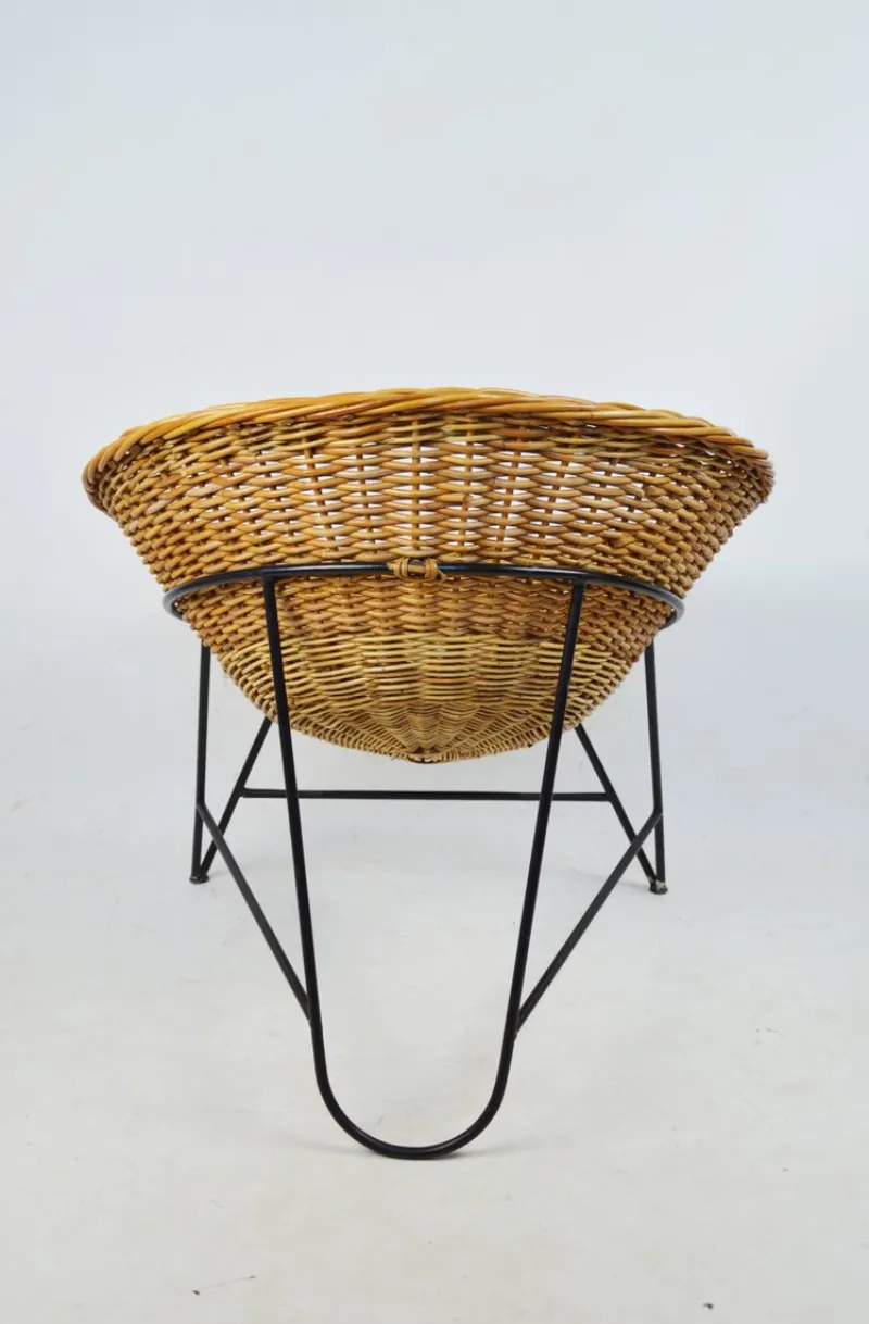Pamono Vintage Wicker Armchair, 1970s> Garden Seating