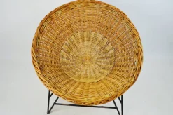 Pamono Vintage Wicker Armchair, 1970s><noscript><img width=