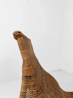 Clearance Pamono Vintage Wicker Karlskrona Chaise Longue attributed to Carl Öjerstam for Ikea, 1990s
