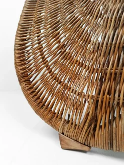 Clearance Pamono Vintage Wicker Karlskrona Chaise Longue attributed to Carl Öjerstam for Ikea, 1990s