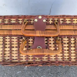 Pamono Vintage Wicker Picnic Case, 1940, Set of 22><noscript><img width=