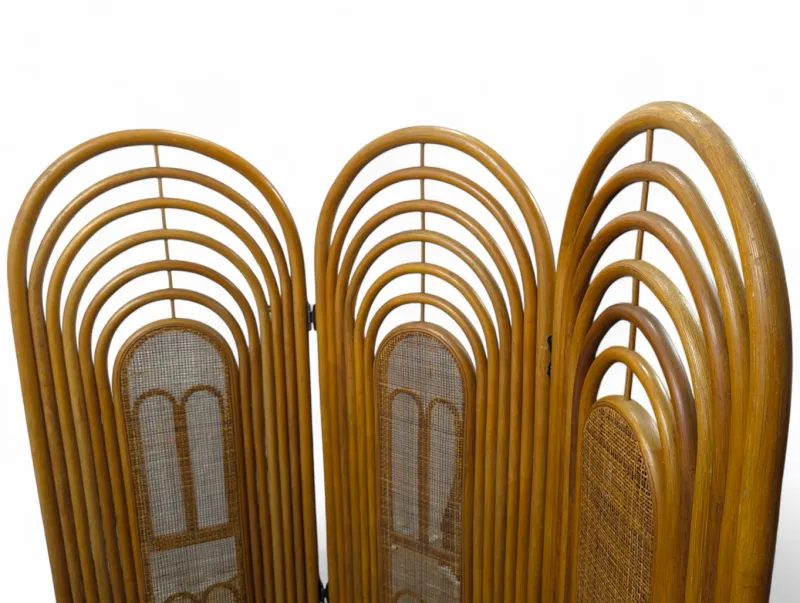 Pamono Vintage Wicker Wood Screen