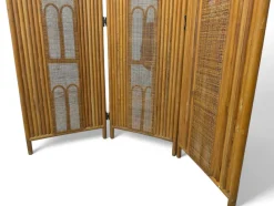 Pamono Vintage Wicker Wood Screen