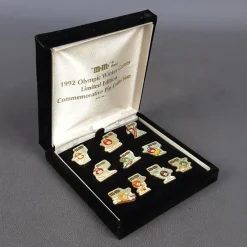 Sale Pamono Vintage Winter Olympic Games Pin Set Limited Edition N.10 from M&Ms, 1992, Set of 10