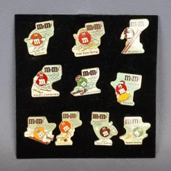 Sale Pamono Vintage Winter Olympic Games Pin Set Limited Edition N.10 from M&Ms, 1992, Set of 10
