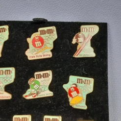 Sale Pamono Vintage Winter Olympic Games Pin Set Limited Edition N.10 from M&Ms, 1992, Set of 10