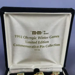 Sale Pamono Vintage Winter Olympic Games Pin Set Limited Edition N.10 from M&Ms, 1992, Set of 10