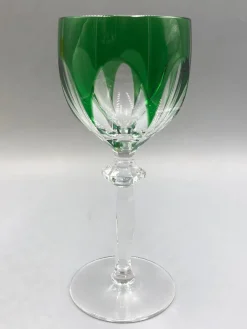 Pamono Vintage Wittwer Wine Glasses in Cobalt Emerald Amber, 1960s, Set of 4><noscript><img width=