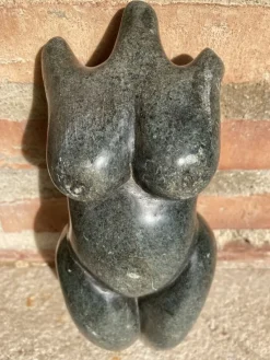 New Pamono Vintage Woman Bust Green Marble Sculpture, 1960s