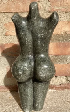 New Pamono Vintage Woman Bust Green Marble Sculpture, 1960s