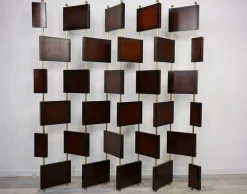 Hot Pamono Vintage Wooden and Brass Room Divider