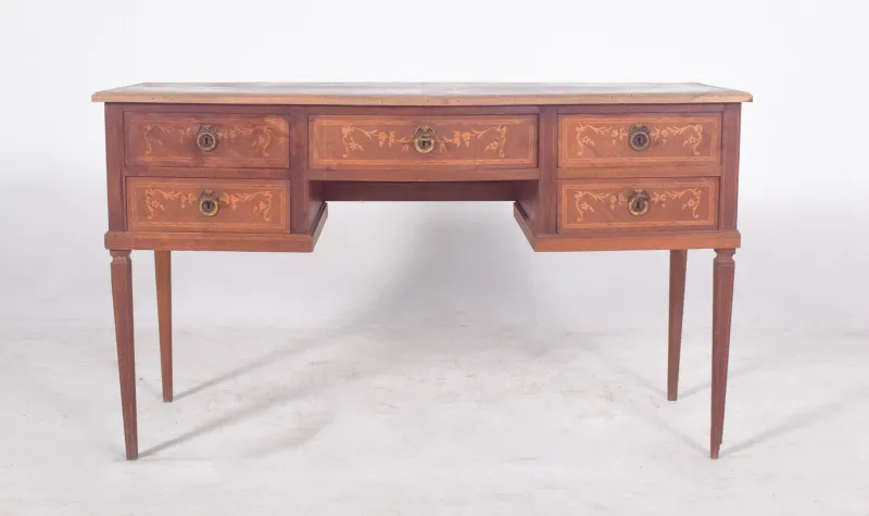 Pamono Vintage Wooden Dressing Table with Marquetry, 1920s> Dressing Tables