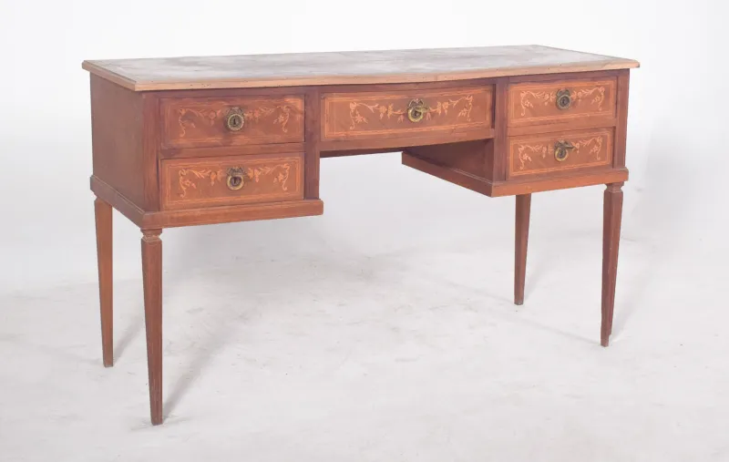 Pamono Vintage Wooden Dressing Table with Marquetry, 1920s> Dressing Tables