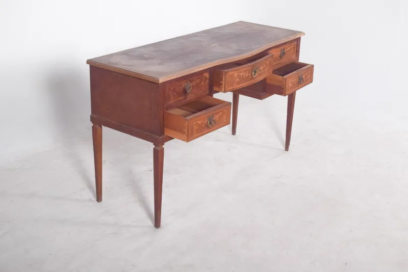 Pamono Vintage Wooden Dressing Table with Marquetry, 1920s> Dressing Tables