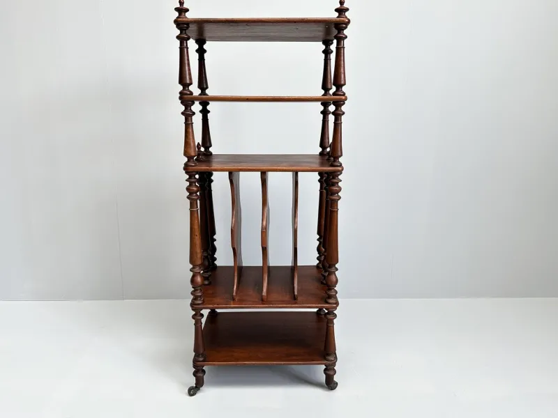 New Pamono Vintage Wooden Etagere on Castors