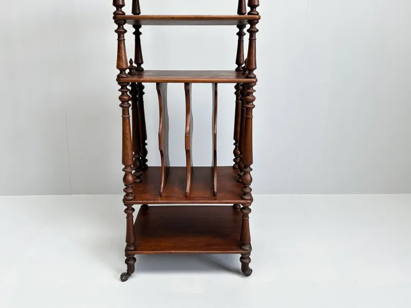 New Pamono Vintage Wooden Etagere on Castors