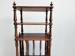 New Pamono Vintage Wooden Etagere on Castors