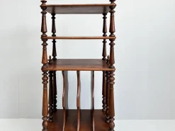 New Pamono Vintage Wooden Etagere on Castors