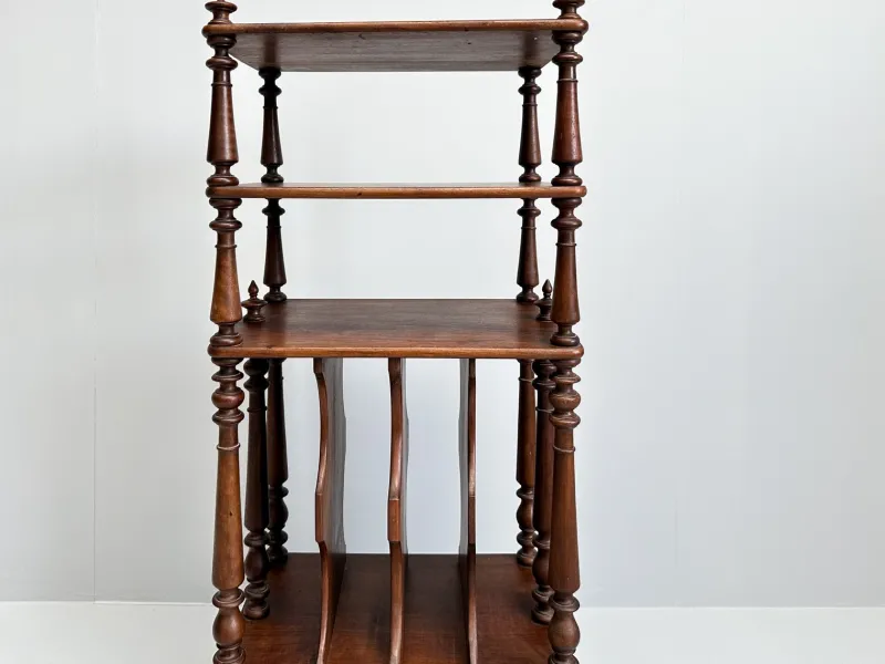 New Pamono Vintage Wooden Etagere on Castors
