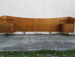 Pamono Vintage Wooden Headboard, 1960s> Beds & Bedroom Sets