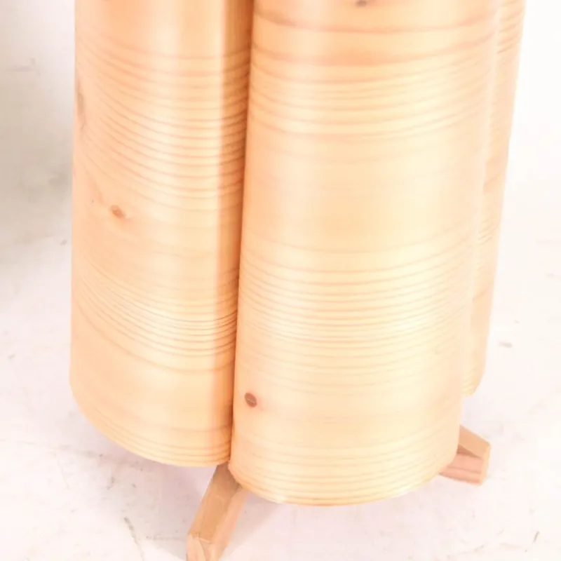 Online Pamono Vintage Wooden Lamps, 1970s, Set of 2