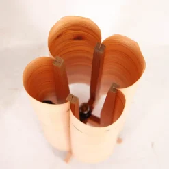 Online Pamono Vintage Wooden Lamps, 1970s, Set of 2