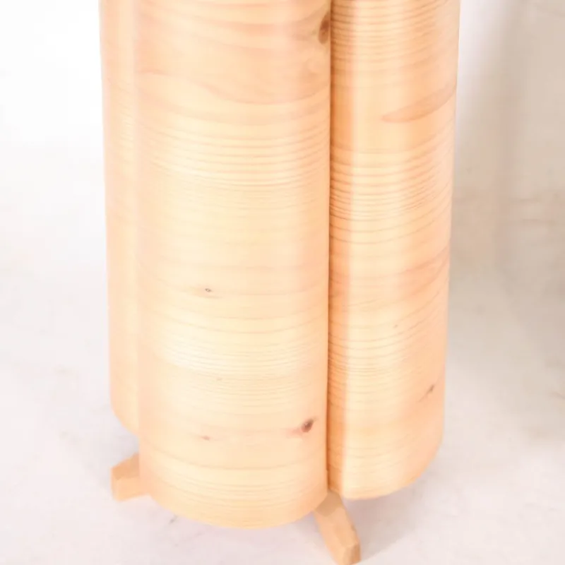 Online Pamono Vintage Wooden Lamps, 1970s, Set of 2