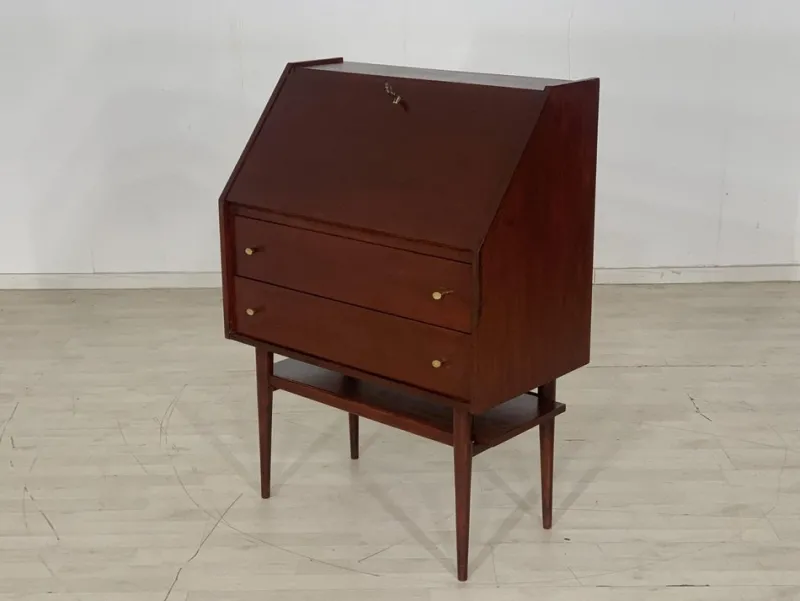 Pamono Vintage Wooden Secretary, 1960s> Secretaires